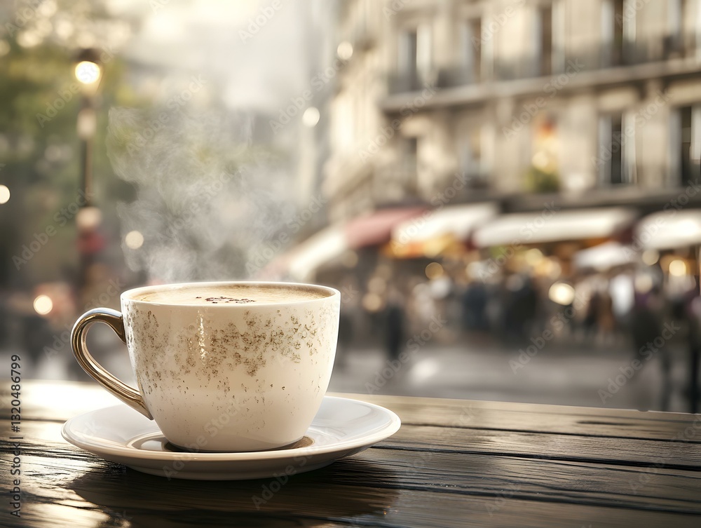Coffee at a Parisian Cafe Coffee at a Parisian Cafe