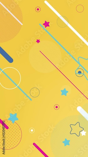 Vintage Star Charm! A stylish loop animation background with a retro design.