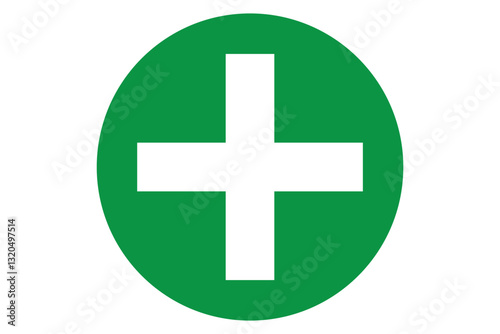 Green cross. Green cross original logotype, signs collection. Medicine health hospital icons. Vector illustration. EPS 10.