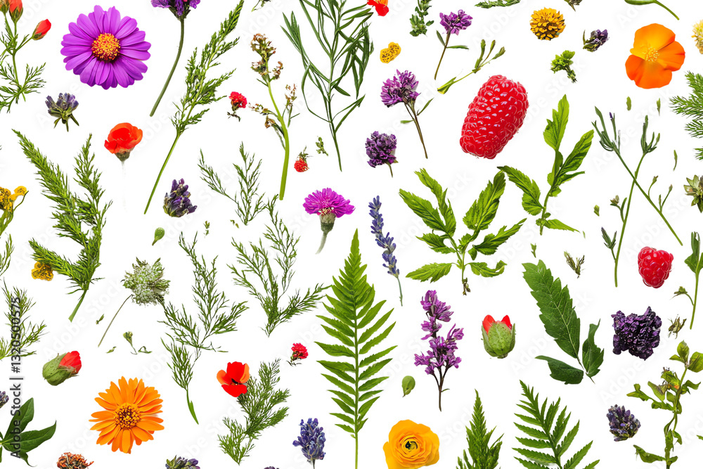 Fototapeta premium Vibrant Floral Pattern Design