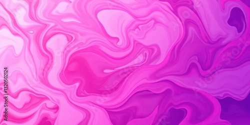 Swirling pink and purple abstract forms create a dynamic, energetic background, fluid, texture
