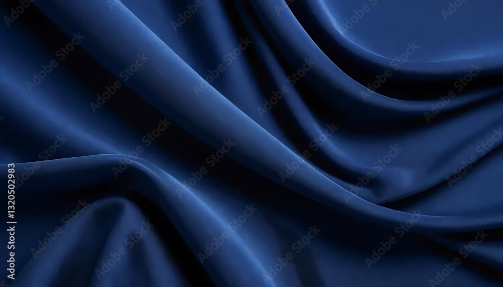 Obraz premium Dark Blue Fabric Texture Background