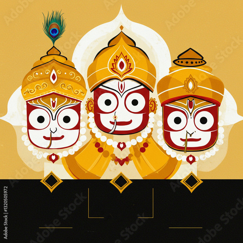 Lord Jagannath with Balabha...