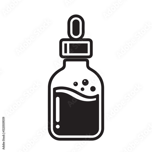 Homeopathy bottle vector