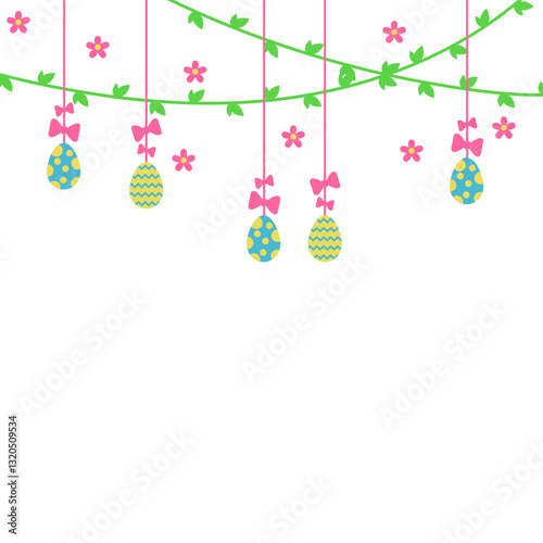 Colorful Easter Egg Decoration Illustration