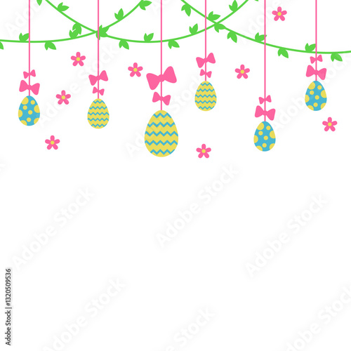 Colorful Easter Egg Decoration Illustration