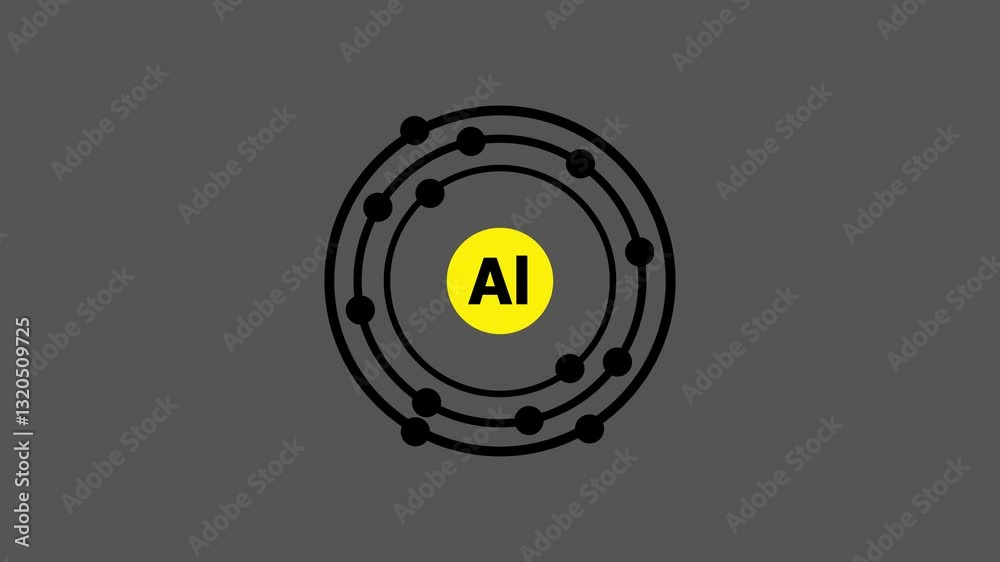 The atomic number pattern of aluminium.Aluminum atomic structure has atomic number, atomic mass, electron configuration and energy levels.