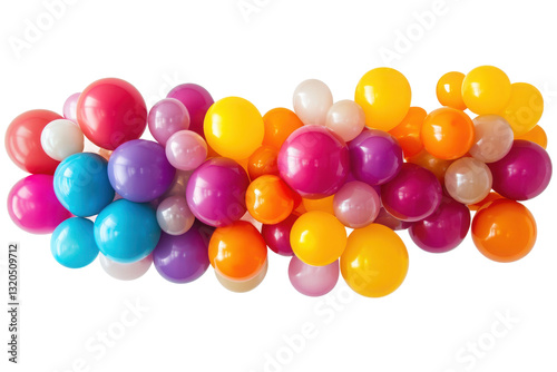 Colourful Balloon Cluster