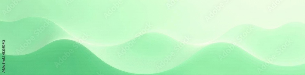 Fototapeta premium White noise texture fades to pale green, simple abstract design , green, minimal