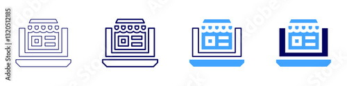 Shipping confirmation​ icon in 4 different styles. Thin Line, Line, Bold Line, Duotone. Duotone style. Editable stroke