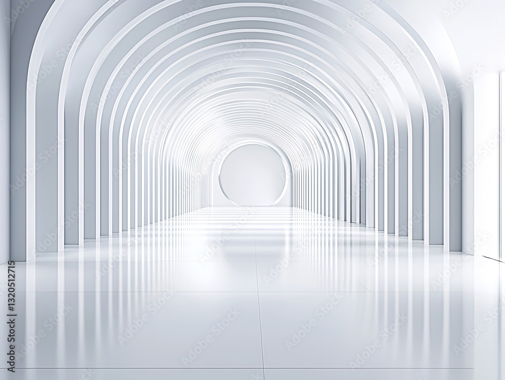 mirror 3D podium, ultra-reflective surfaces, infinite depth effect, elegant symmetry, high-gloss polish, futuristic luxury showcase, precision lighting, optical illusion aesthetics