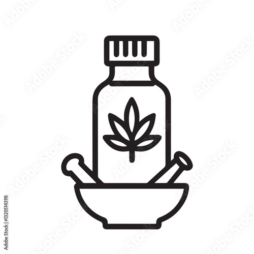 Homeopathy bottle vector