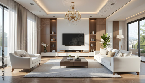 Stylish modern living room design