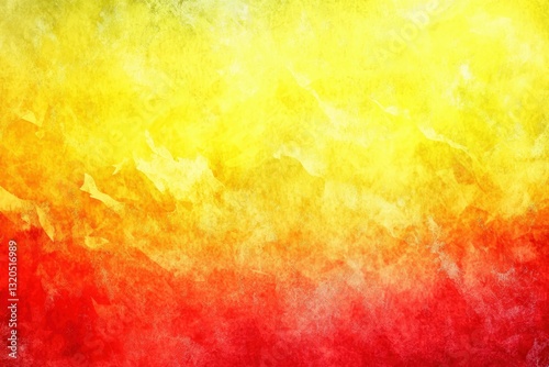 Abstract Gradient Background of Yellow and Red Hues with Soft Textures, Bright abstract yellow orange red background. Toned rough surface texture. Colorful background with space for design.