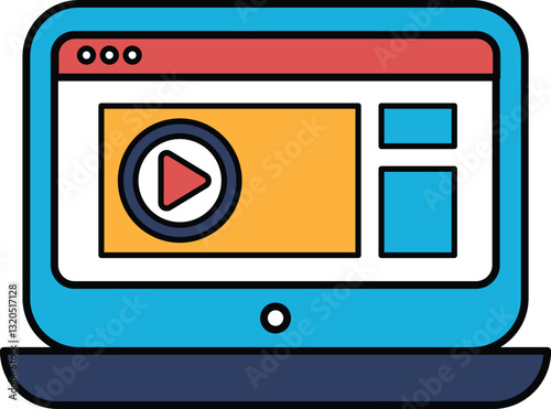A laptop screen with a video playing on it