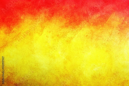 Abstract Gradient Background of Yellow and Red Hues with Soft Textures, Bright abstract yellow orange red background. Toned rough surface texture. Colorful background with space for design.