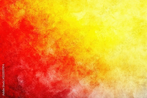 Abstract Gradient Background of Yellow and Red Hues with Soft Textures, Bright abstract yellow orange red background. Toned rough surface texture. Colorful background with space for design.