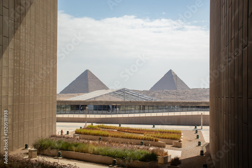 The Great Pyramid of Giza, from Grand Egyptian Museum (GEM)