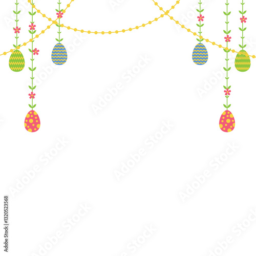 Colorful Easter Egg Decoration Graphic