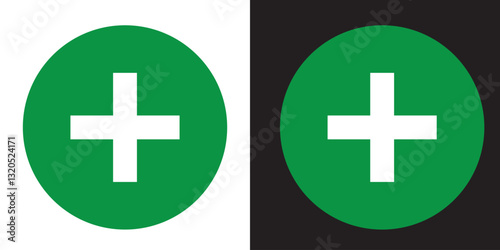 First aid icon symbol. Vector cross safety medic treatment ambulance first aid help