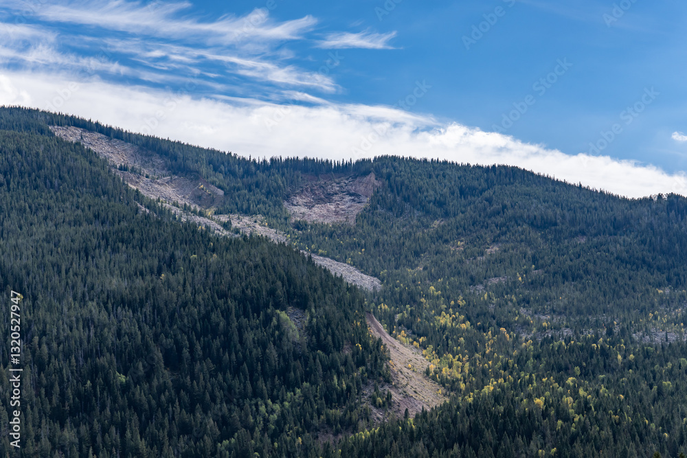 Gros Ventre landslide, Sheep Mountain (Teton County, Wyoming) Gros Ventre landslide, Sheep Mountain (Teton County, Wyoming)