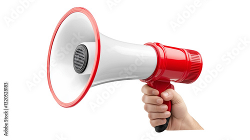 megaphone on white background.3d illustration