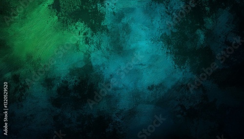 horror green blue wall grunge dark smoke texture black haunted background for horror thriller mystery movie poster design