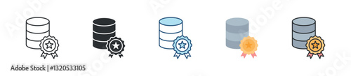 Data Quality Icon Set Multiple Style Collection