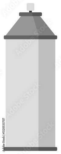 シンプルなスプレー缶のイメージイラスト ホワイト ベクターイラスト