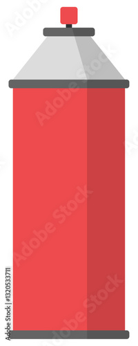 シンプルなスプレー缶のイメージイラスト レッド ベクターイラスト