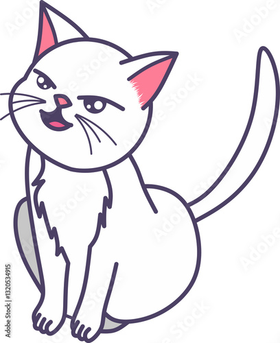 Cute Cat Illustration