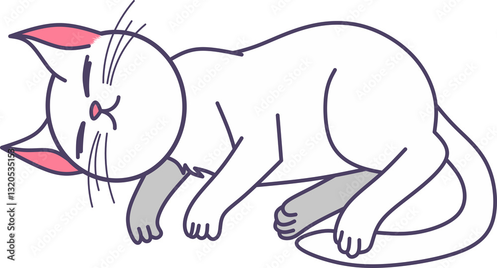 Obraz premium Cute Cat Illustration