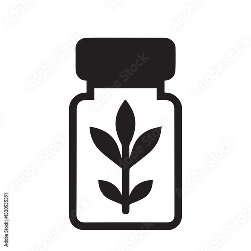 Homeopathy bottle vector