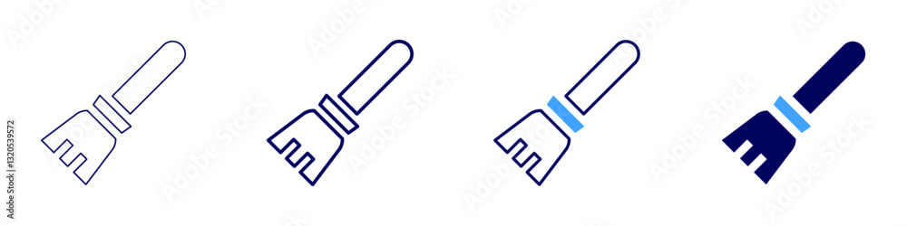 Broom flexibility icon in 4 different styles. Thin Line, Line, Bold Line, Duotone. Duotone style. Editable stroke Broom flexibility icon in 4 different styles. Thin Line, Line, Bold Line, Duotone. Duotone style. Editable stroke