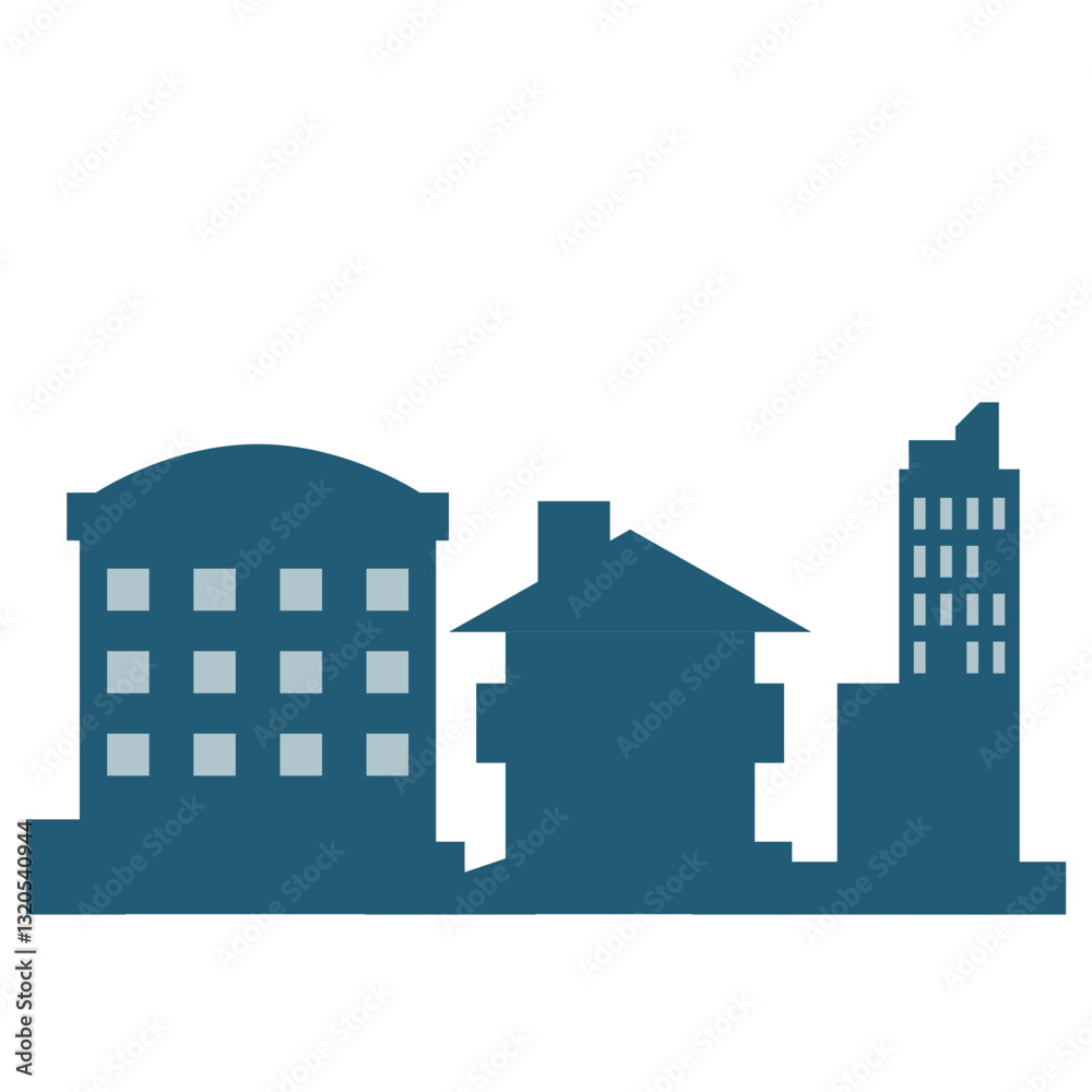 Obraz premium City Skyline Illustration