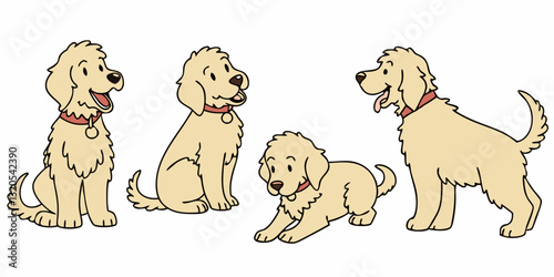 Pet dog icon symbol template for graphic and web design.