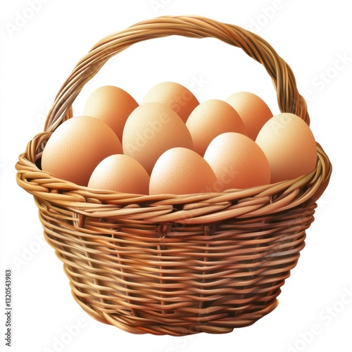 Wallpaper Mural Farm basket with eggs PNG Torontodigital.ca