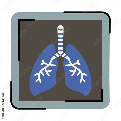 Blue Lungs Illustration