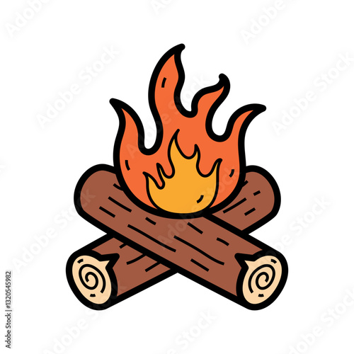 Cozy Campfire Scene