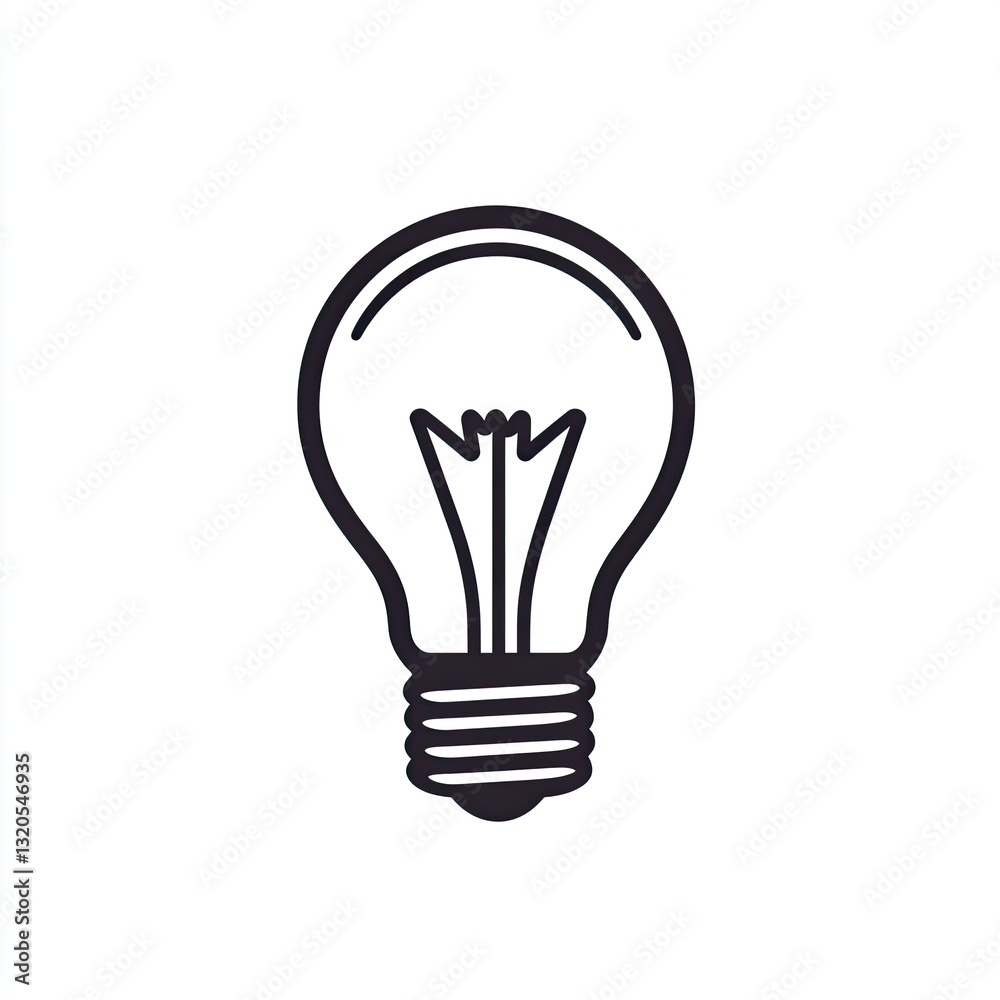 Simple light bulb icon, illuminated, studio, inspiration Simple light bulb icon, illuminated, studio, inspiration