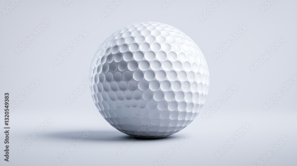 Golf ball in focus studio environment 3d render minimalist setting close-up view sports concept Golf ball in focus studio environment 3d render minimalist setting close-up view sports concept