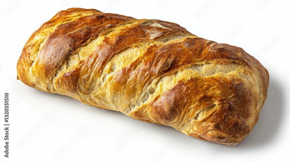 Long Italian bread loaf with a golden crust, isolated. --chaos 20 --ar 16:9 --quality 2 --v 6.1 Job ID: fa495bc7-7908-402b-a703-ddf71e1db98a Long Italian bread loaf with a golden crust, isolated. --chaos 20 --ar 16:9 --quality 2 --v 6.1 Job ID: fa495bc7-7908-402b-a703-ddf71e1db98a