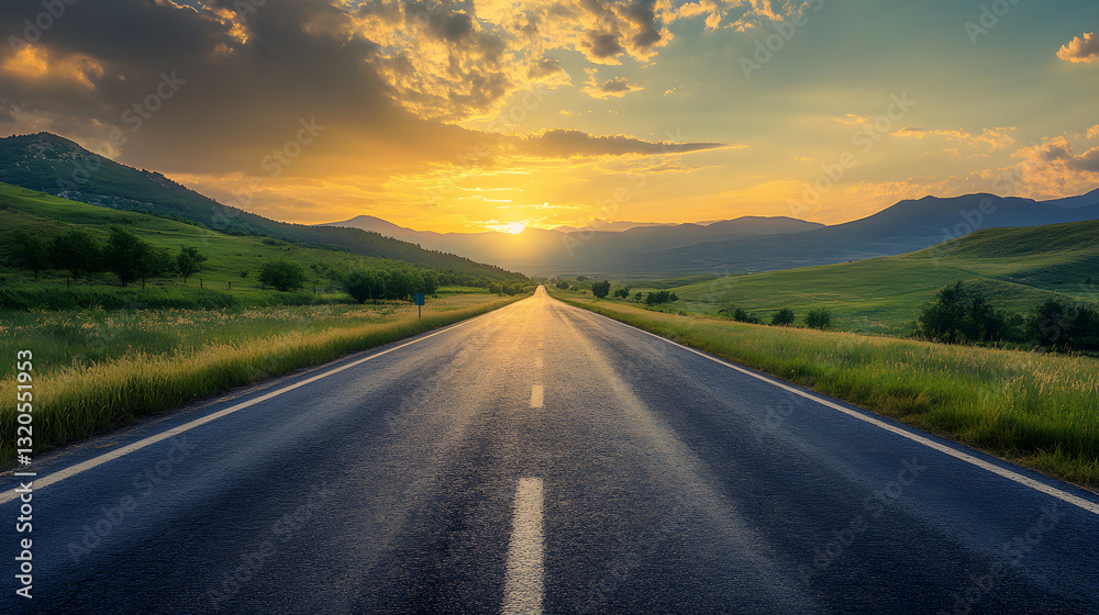 Fototapeta premium road to the mountains