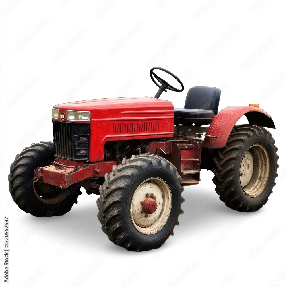 Obraz premium Farm tractor transparent background