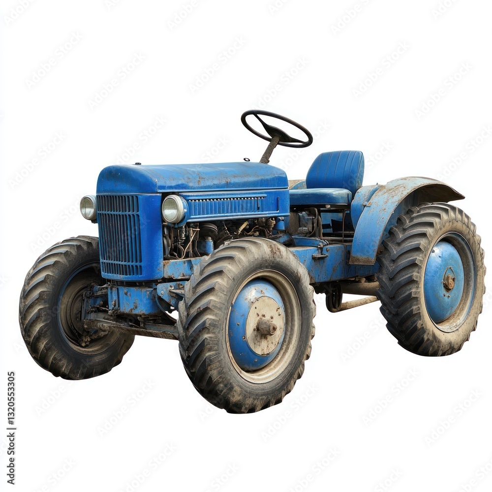 Obraz premium Farm tractor transparent background