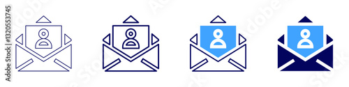 Probation period​ icon in 4 different styles. Thin Line, Line, Bold Line, Duotone. Duotone style. Editable stroke