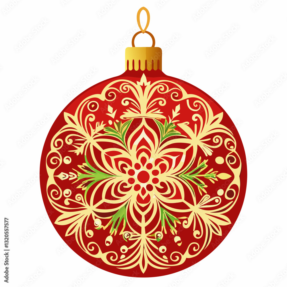 Fototapeta premium ornament with intricate glitter patterns