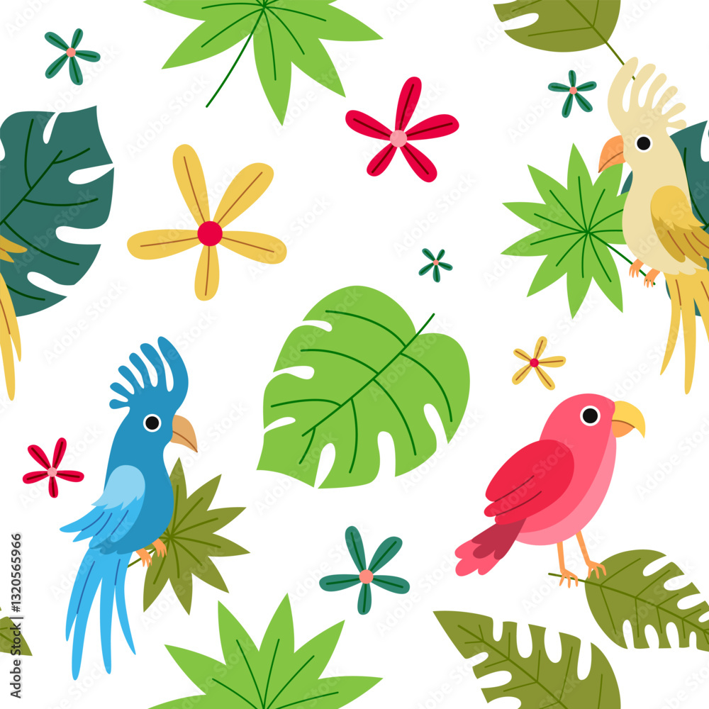Obraz premium Jungle Seamless Pattern