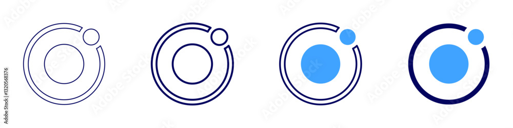 Moon icon in 4 different styles. Thin Line, Line, Bold Line, Duotone. Duotone style. Editable stroke Moon icon in 4 different styles. Thin Line, Line, Bold Line, Duotone. Duotone style. Editable stroke