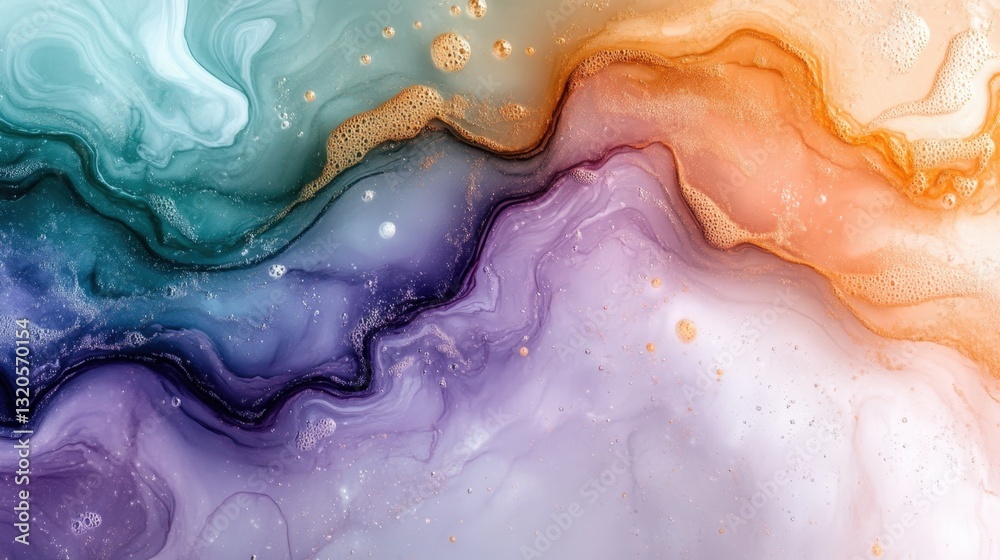 Fototapeta premium Soft Pastel Swirls in Gentle Colors for Modern Background Design
